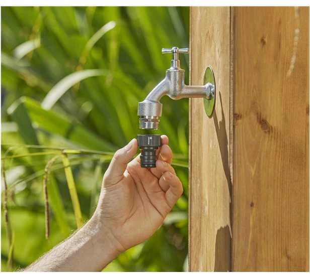 Gardena "Profi Maxi-Flow" sistemos įsriegtų čiaupų jungtis