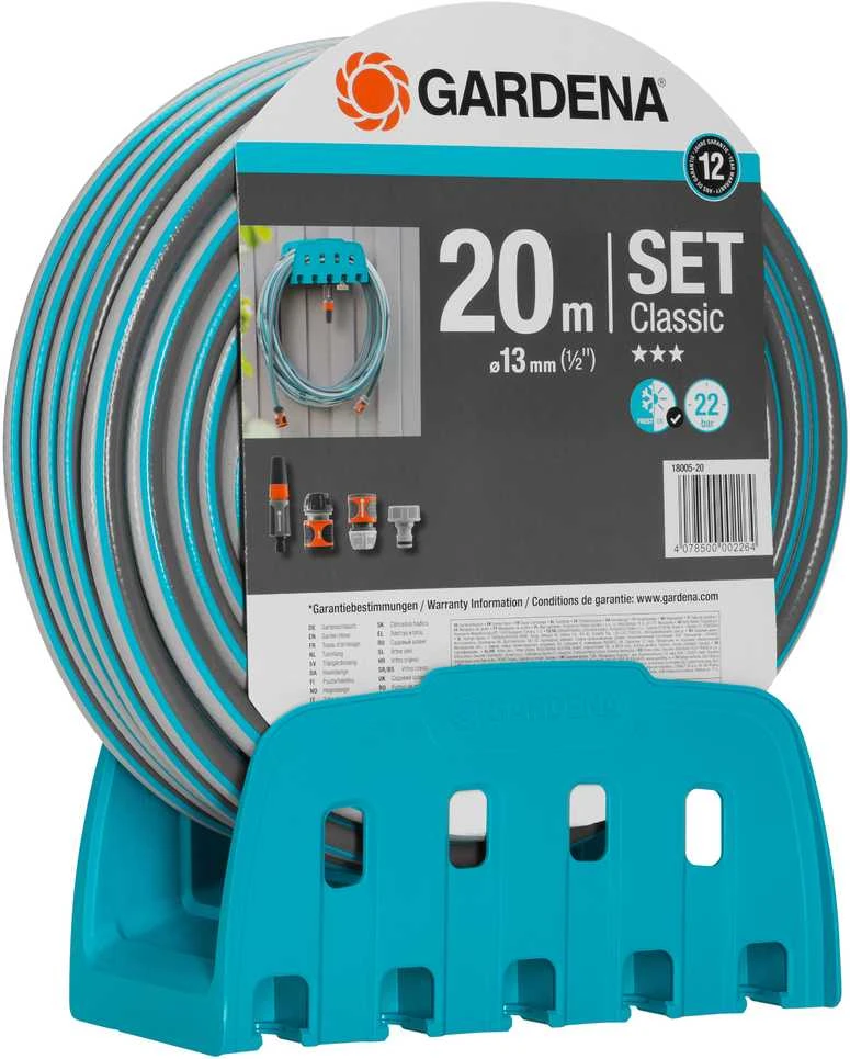 Gardena 18005-50 laikiklis + žarna 20 m