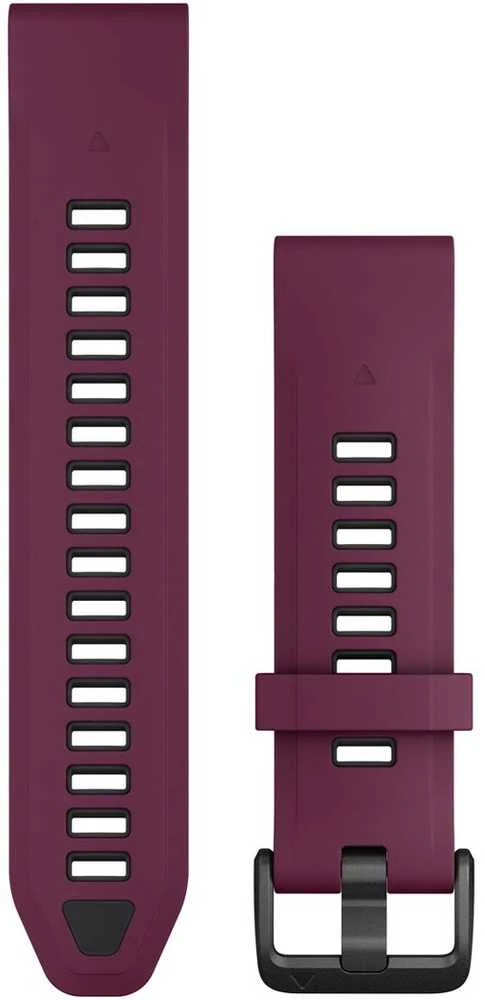 Išmanusis laikrodis Garmin QuickFit 20mm Silikoninės laikrodžių apyrankės, Merlot/Graphite