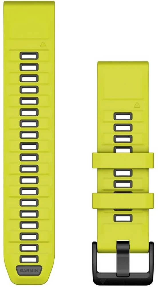 Garmin QuickFit 22mm Silikoninės laikrodžių apyrankės, Geltona/grafitas