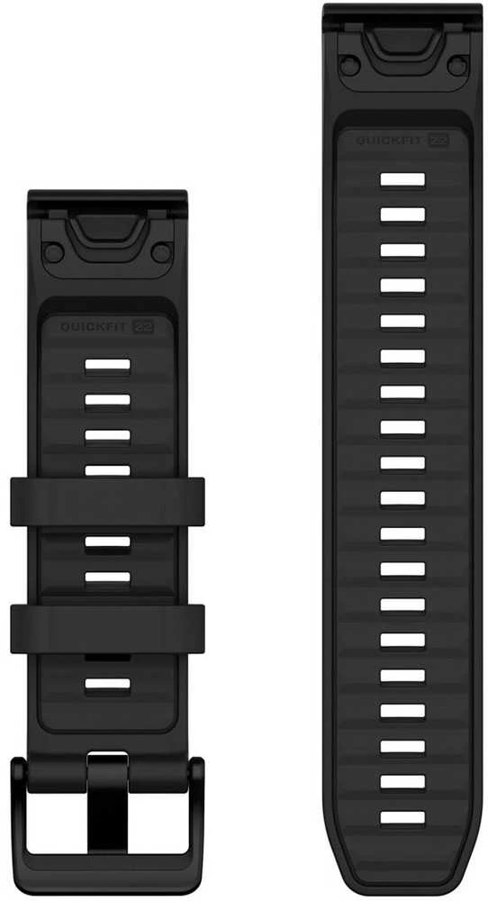 Garmin QuickFit 22mm Silikoninės laikrodžių apyrankės, Juoda