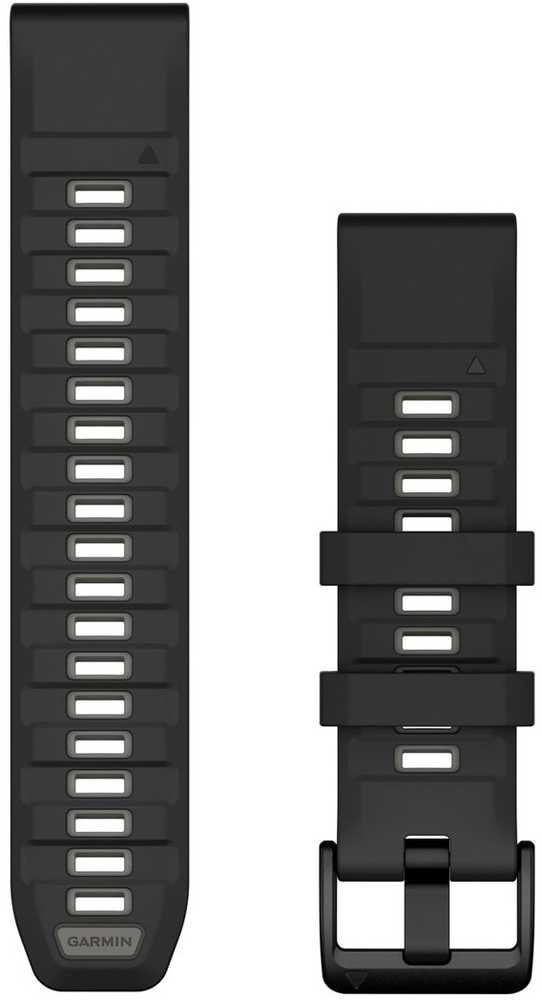 Garmin QuickFit 22mm Silikoninės laikrodžių apyrankės, Juoda/Pilka