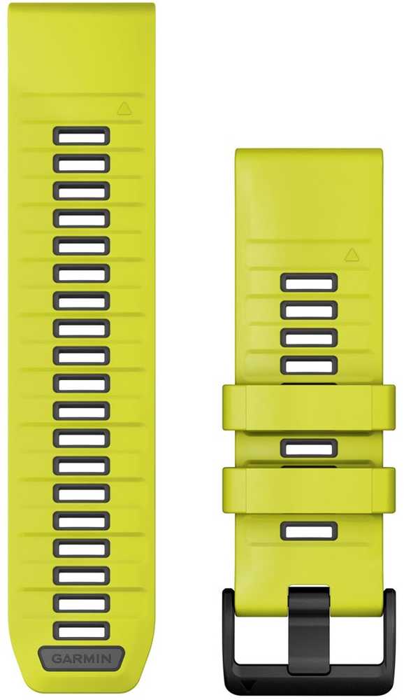 Garmin QuickFit 26mm Silikoninės laikrodžių apyrankės, Geltona/grafitas