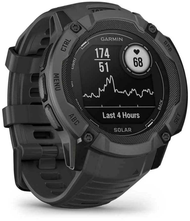 Išmanusis laikrodis Garmin Instinct 2X Solar, Grafito spalvos