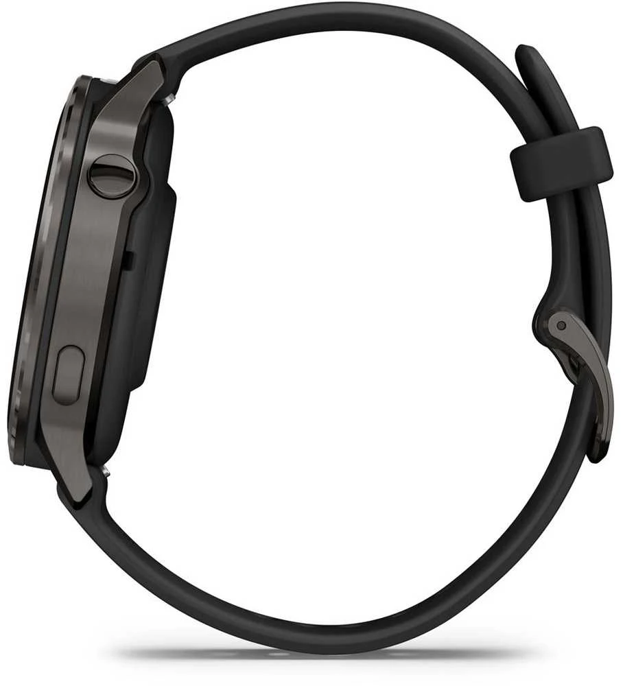 Išmanusis laikrodis Garmin Venu® 4 - 41 mm Skalūno spalvos su juodu silikoniniu dirželiu | 010-03013-02