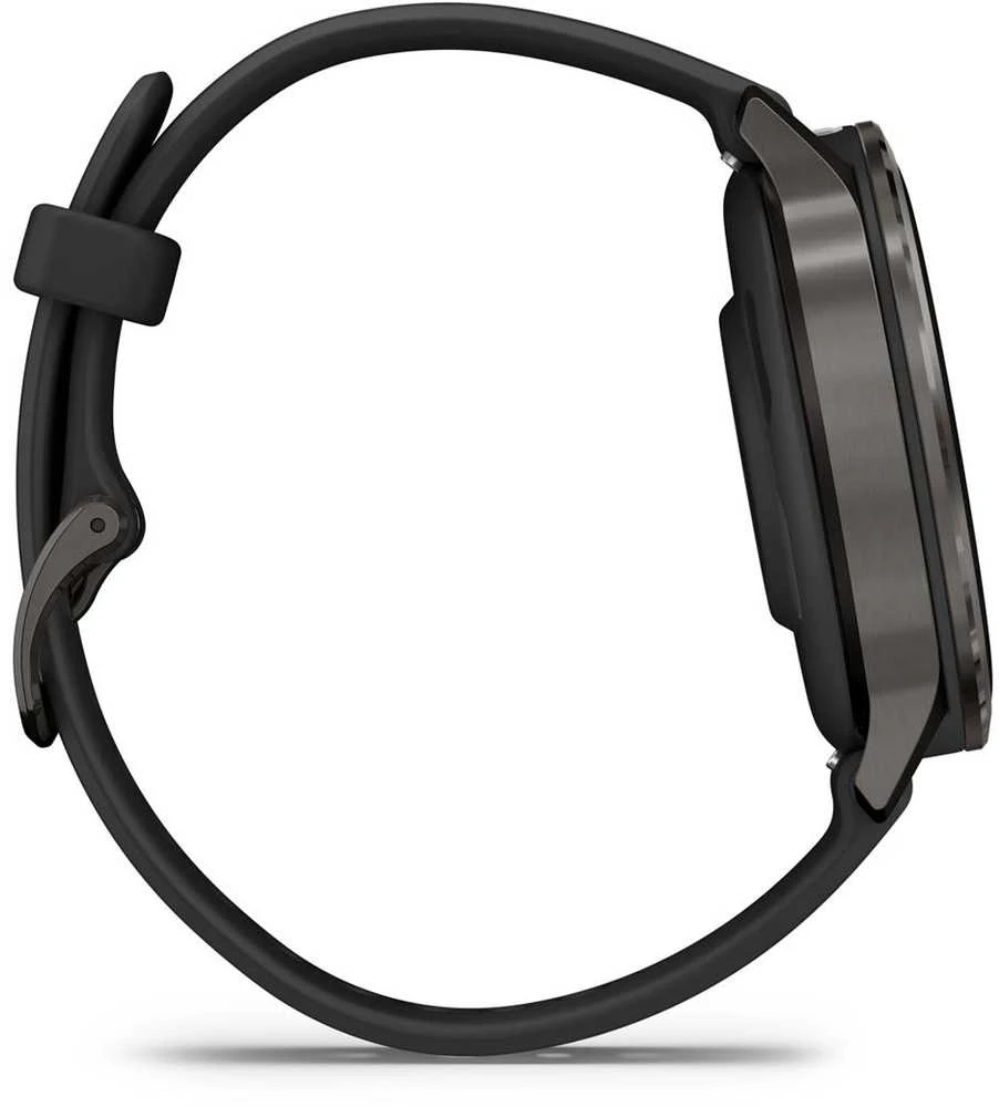 Išmanusis laikrodis Garmin Venu® 4 - 41 mm Skalūno spalvos su juodu silikoniniu dirželiu | 010-03013-02