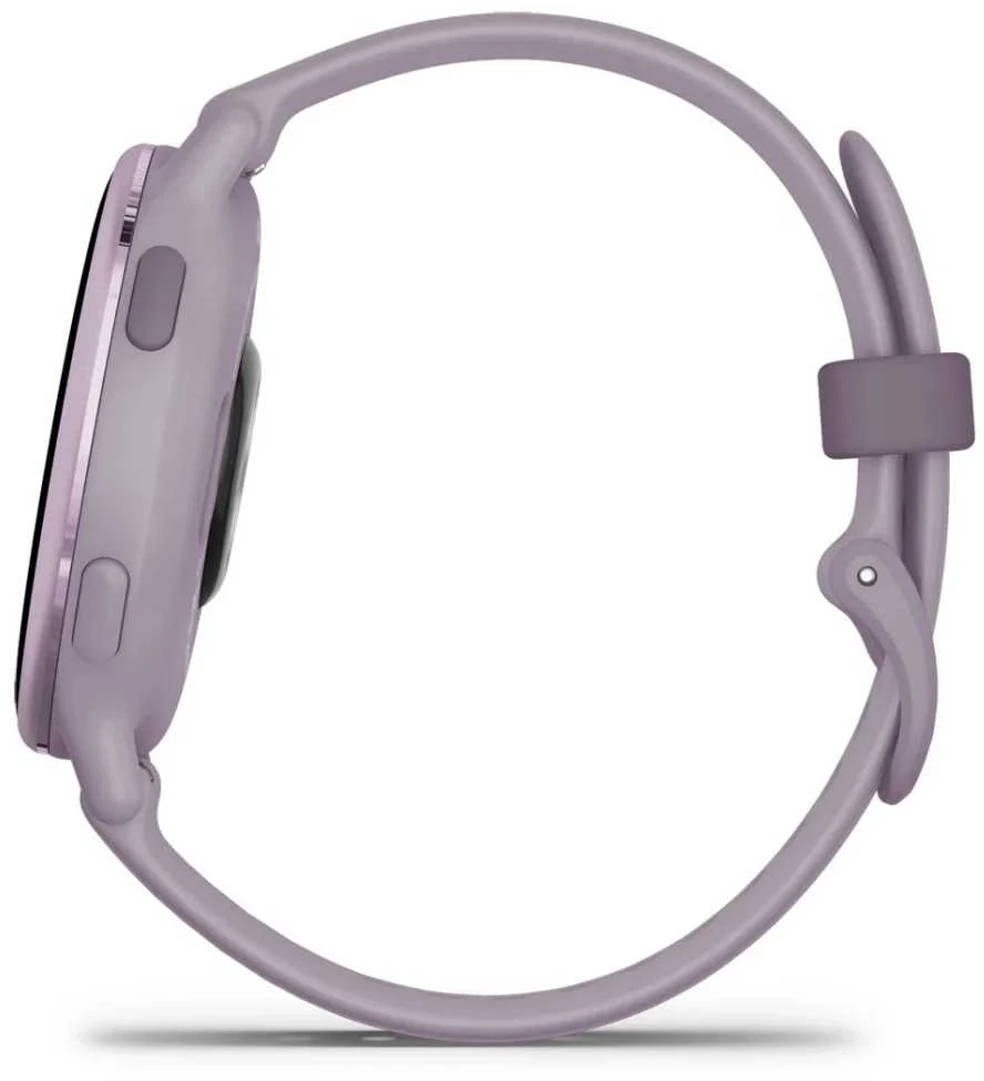 Išmanusis laikrodis Garmin vívoactive® 5 Metalinės orchidėjų spalvos aliuminio apvadas su orchidėjų spalvos korpusu ir silikoniniu dirželiu