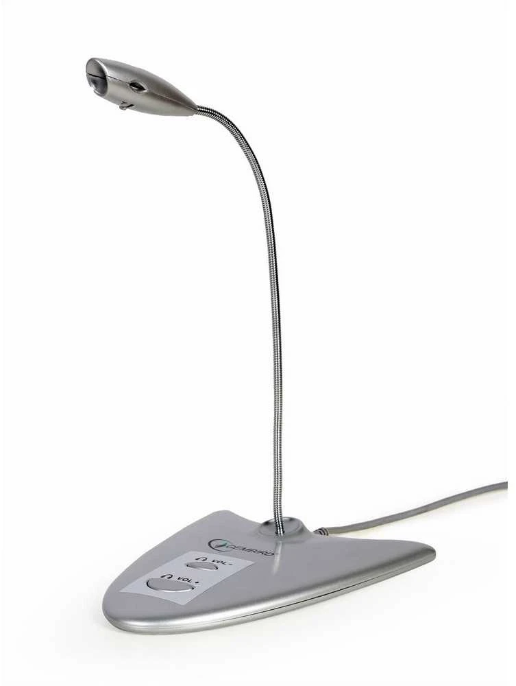 „Gembird MIC-DU-01“ USB stalinis mikrofonas su integruota garso plokšte