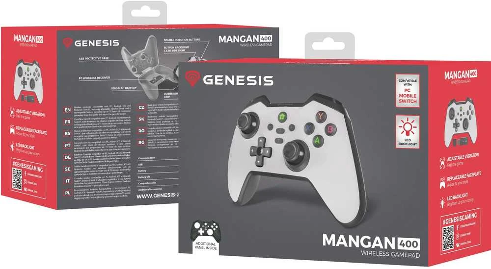 Genesis Mangan 400 belaidis balta