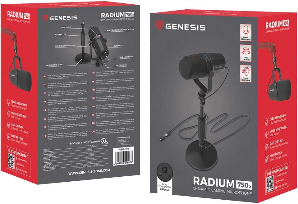 Genesis Radium 750D studijinis USB/XLR trikojis