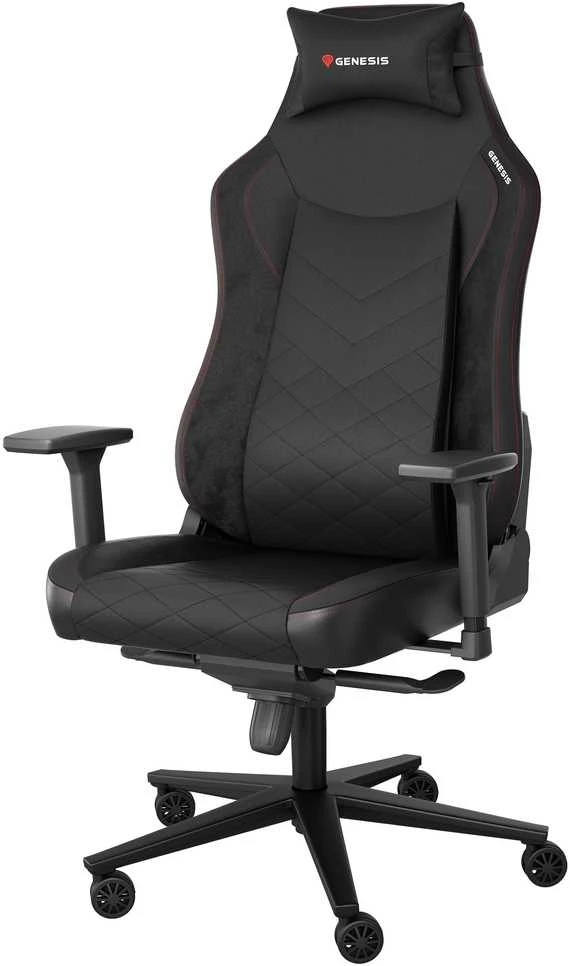 Genesis Gaming Chair Nitro 890 G2 Atlošo apmušalų medžiaga: Eko oda, Sėdynės apmušalų medžiaga: Eko oda, Pagrindo medžiaga: Metalas, Ratukų medžiaga: Nailonas su CareGlide danga | Juodas/Raudona
