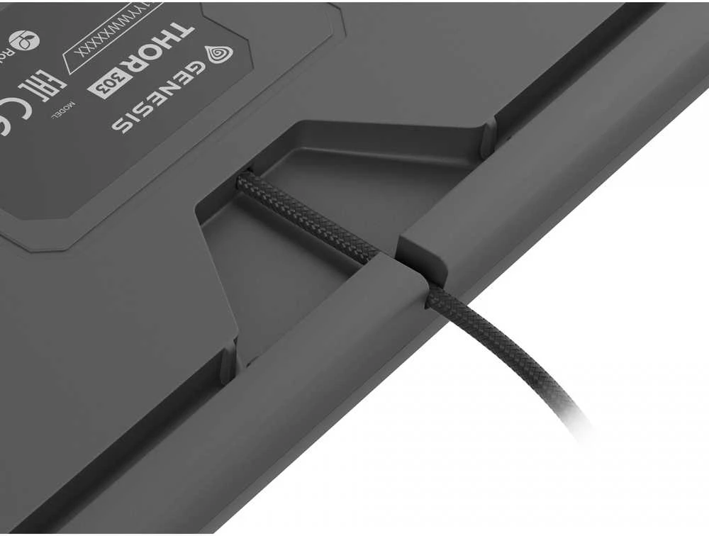 GNS GENESIS NKG-2179 klaviatūra Žaidimams USB QWERTZ Vokiečių Juoda