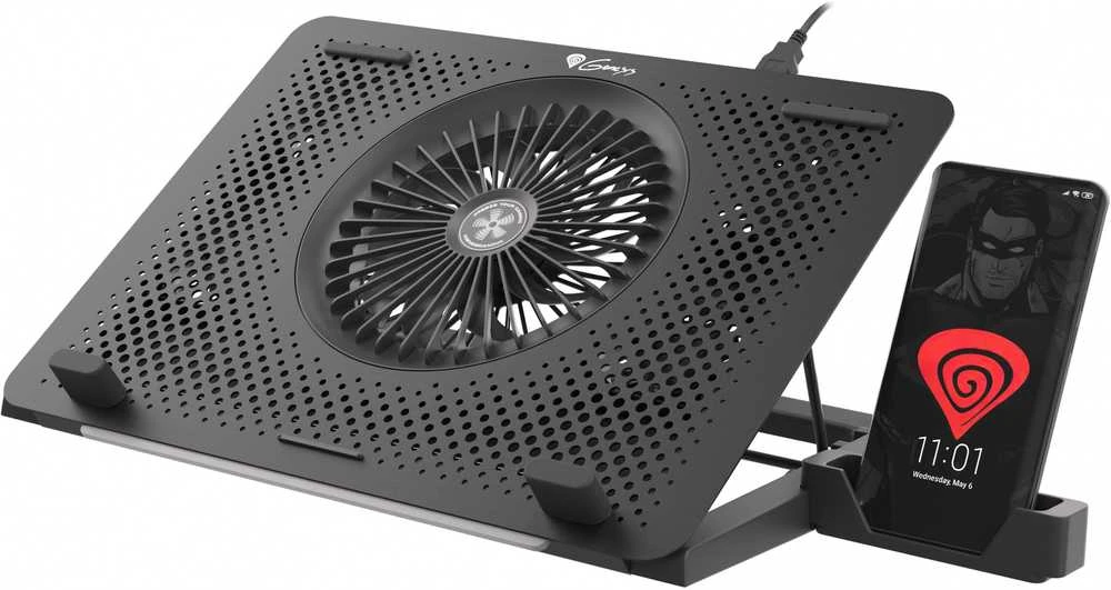 NATEC Genesis nešiojamojo kompiuterio aušinimo padėklas Oxid 450 RGB 15,6"