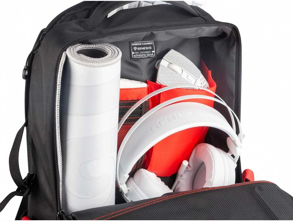 Genesis | Nešiojamas kompiuteris Backpack | Pallad 410 | Backpack | Shoulder strap | Juodas