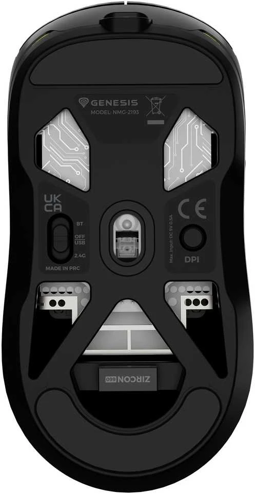 Pelė Myszka žaidimams Genesis Zircon 660 Pro belaidė 26000 dpi optinė juoda