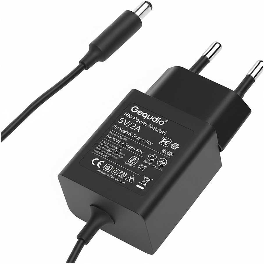 Maitinimo šaltinis GEQUDIO GEQUDIO HN-Power įkroviklis 5V/2A kompat. für Yealink,Snom,FAV