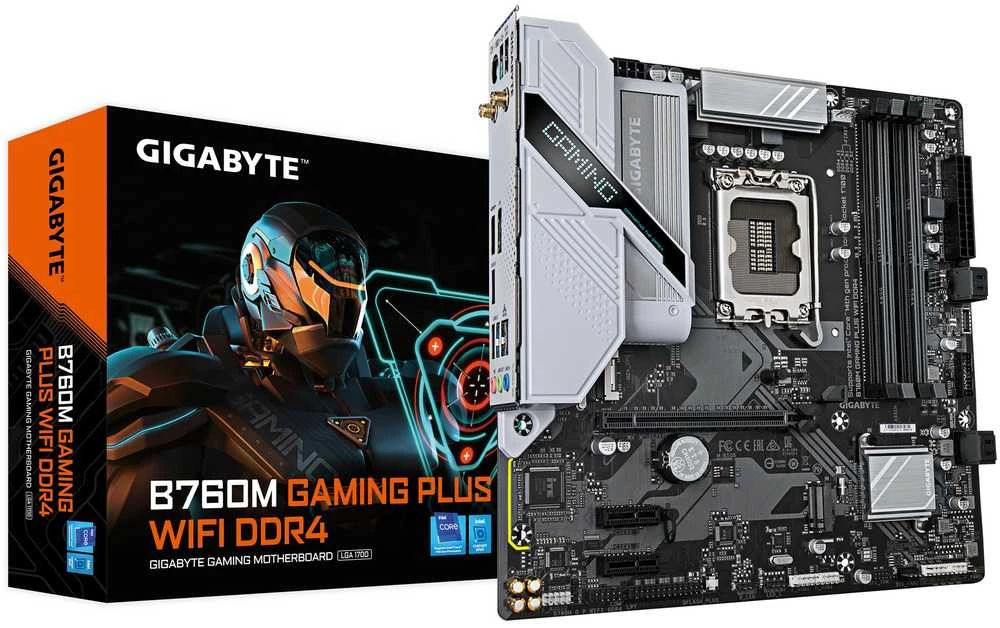 Pagrindinė plokštė GIGABYTE B760M G P WIFI DDR4 LGA1700 4xDDR4 4xSATA 2xM.2