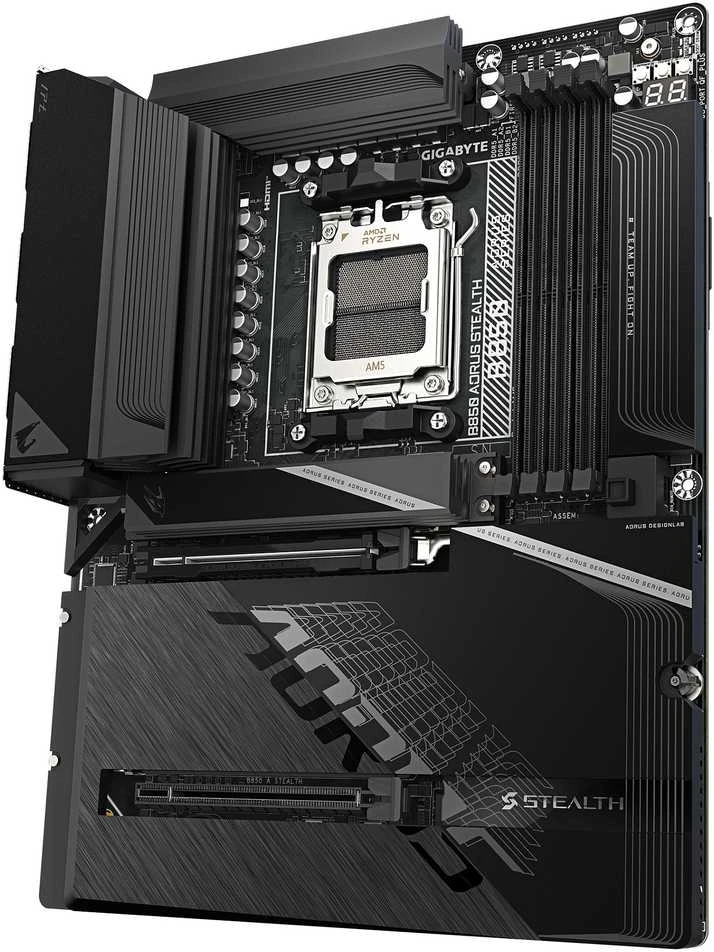 Pagrindinė plokštė GIGABYTE B850 AORUS STEALTH AMD B850 AM5 lizdas ATX