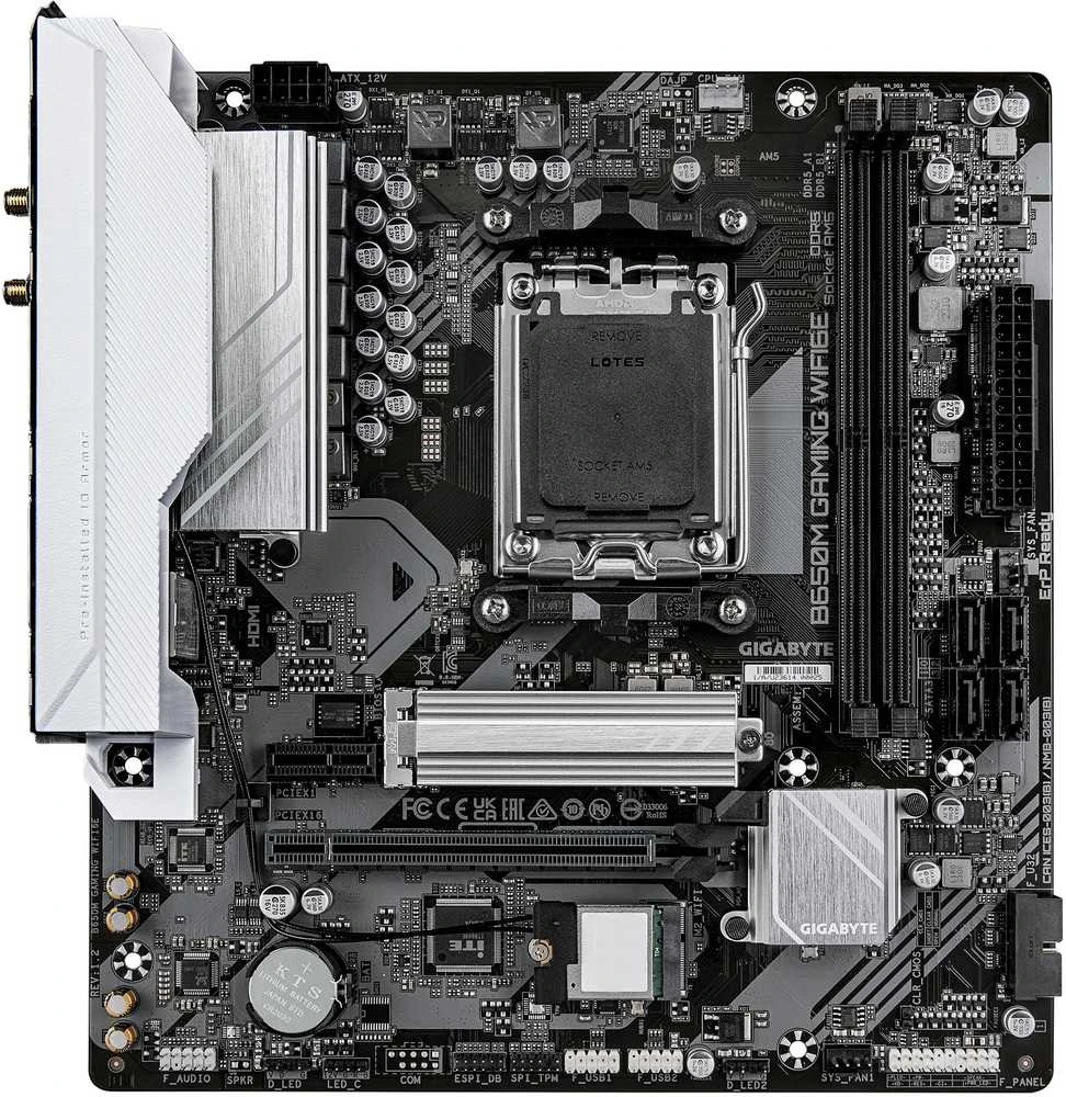 Pagrindinė plokštė GIGABYTE AC97A AM5 2xDDR5 1xM.2 4xSATA