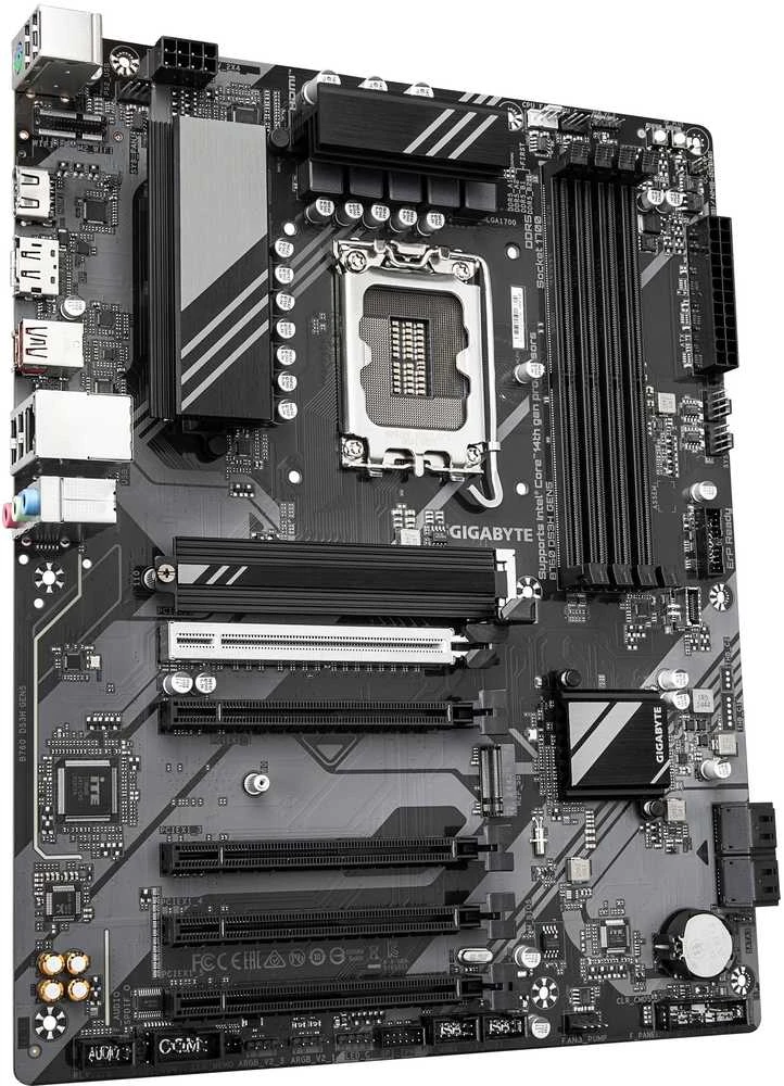 Pagrindinė plokštė „Gigabyte B760 DS3H GEN5“ | Procesorių šeima „Intel“ | Procesoriaus lizdas LGA1700 | DDR5 | Palaikomos standžiojo disko sąsajos M.2, SATA | SATA jungčių skaičius: 4