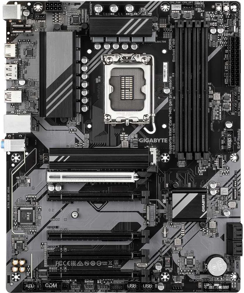 Pagrindinė plokštė „Gigabyte B760 DS3H GEN5“ | Procesorių šeima „Intel“ | Procesoriaus lizdas LGA1700 | DDR5 | Palaikomos standžiojo disko sąsajos M.2, SATA | SATA jungčių skaičius: 4