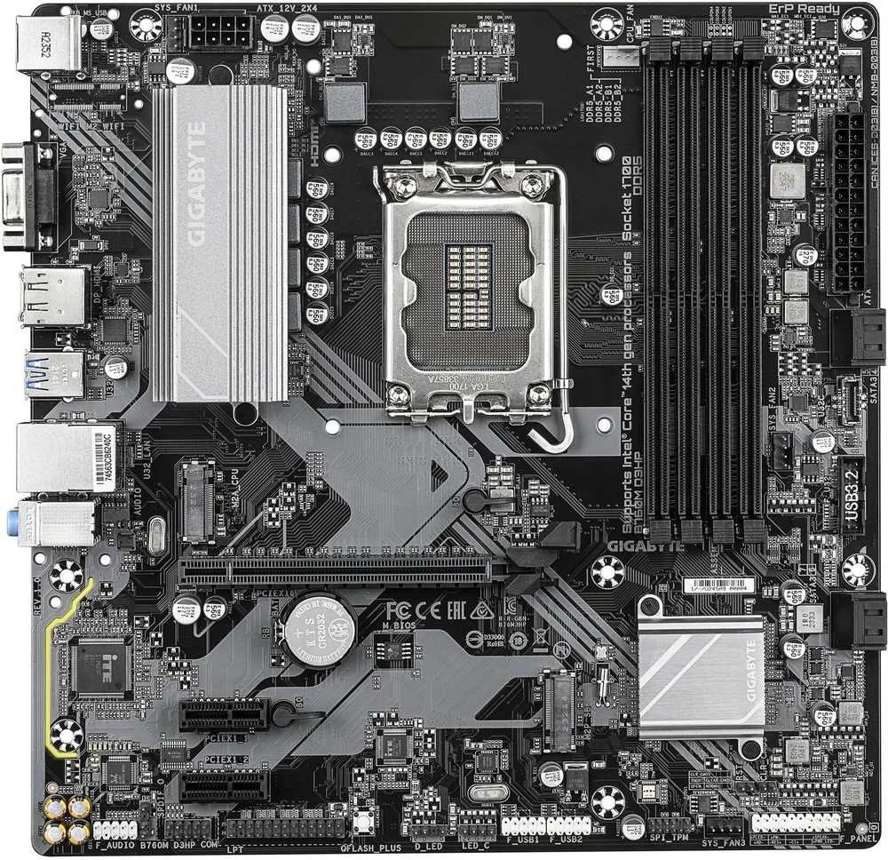 Pagrindinė plokštė GIGABYTE B760M D3HP