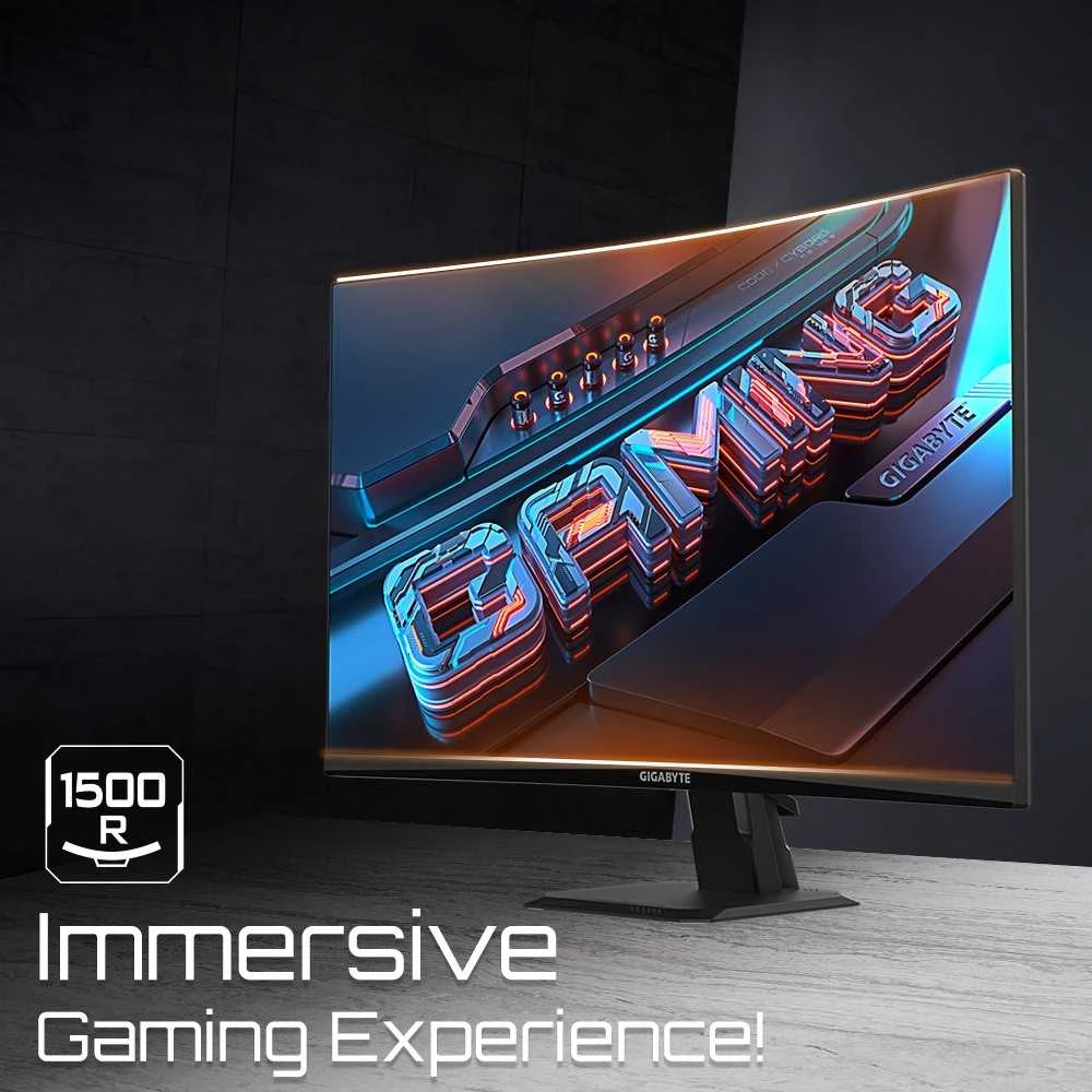 Gigabyte | Gaming Monitorius | GS27FC EK1 | 27 " | VA | FHD | 16:9 | 180 Hz | 1 ms | 1920 x 1080 | 250 cd/m² | HDMI jungtys quantity 2 | Juodas