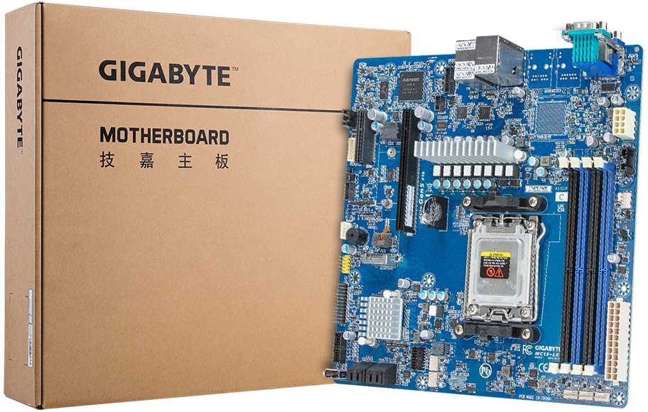 Pagrindinė plokštė – Gigabyte MC13-LE0 1x AM5 AMD Epyc 4004/Ryzen 7000/Ryzen 9000 B650E.