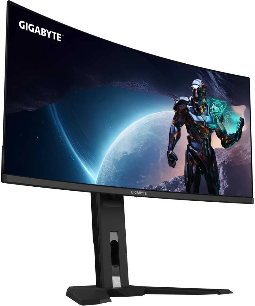 Monitorius Gigabyte | MO34WQC2 EK1 | 34" | OLED | WQHD | 240 Hz | 0,03 ms | 3440 x 1440 pikselių | 250 cd/m² | HDMI jungčių kiekis: 2
