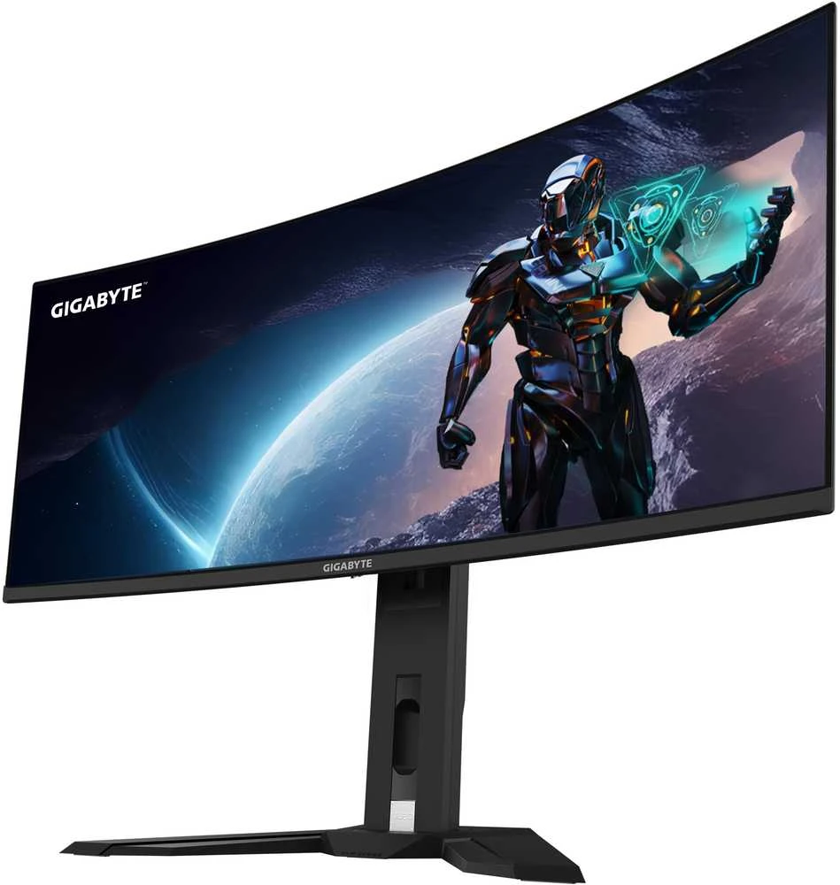 Monitorius Gigabyte | MO34WQC2 EK1 | 34" | OLED | WQHD | 240 Hz | 0,03 ms | 3440 x 1440 pikselių | 250 cd/m² | HDMI jungčių kiekis: 2