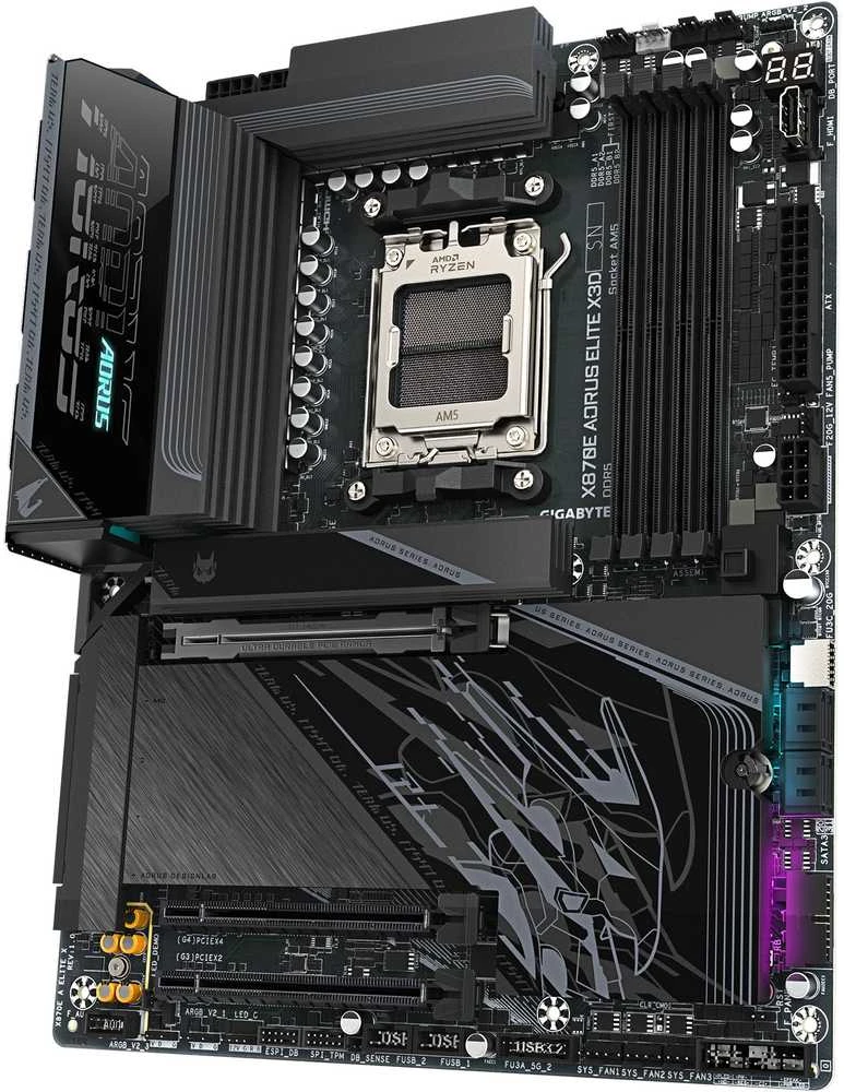 Pagrindinė plokštė Gigabyte X870E AORUS ELITE X3D