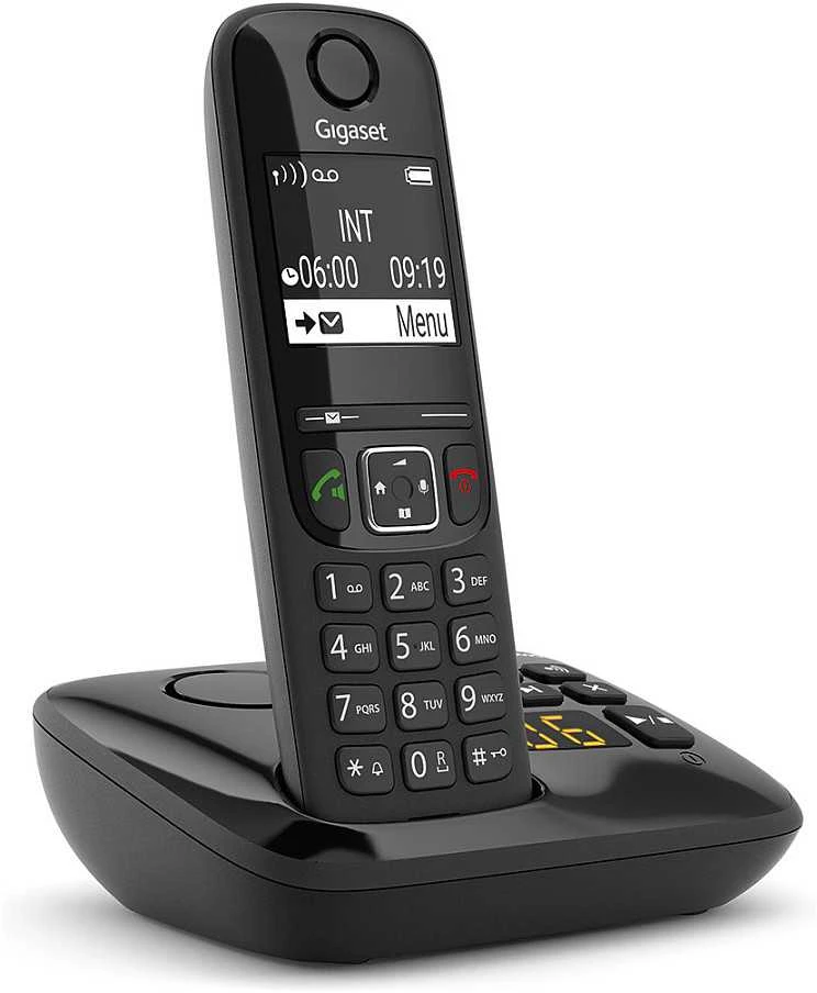 GIS Gigaset AS690A Analoginio ryšio / DECT telefonas Skambintojo ID Juoda