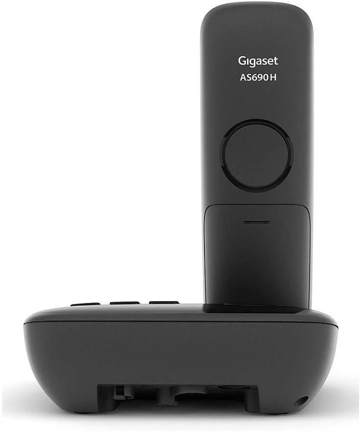 GIS Gigaset AS690A Analoginio ryšio / DECT telefonas Skambintojo ID Juoda