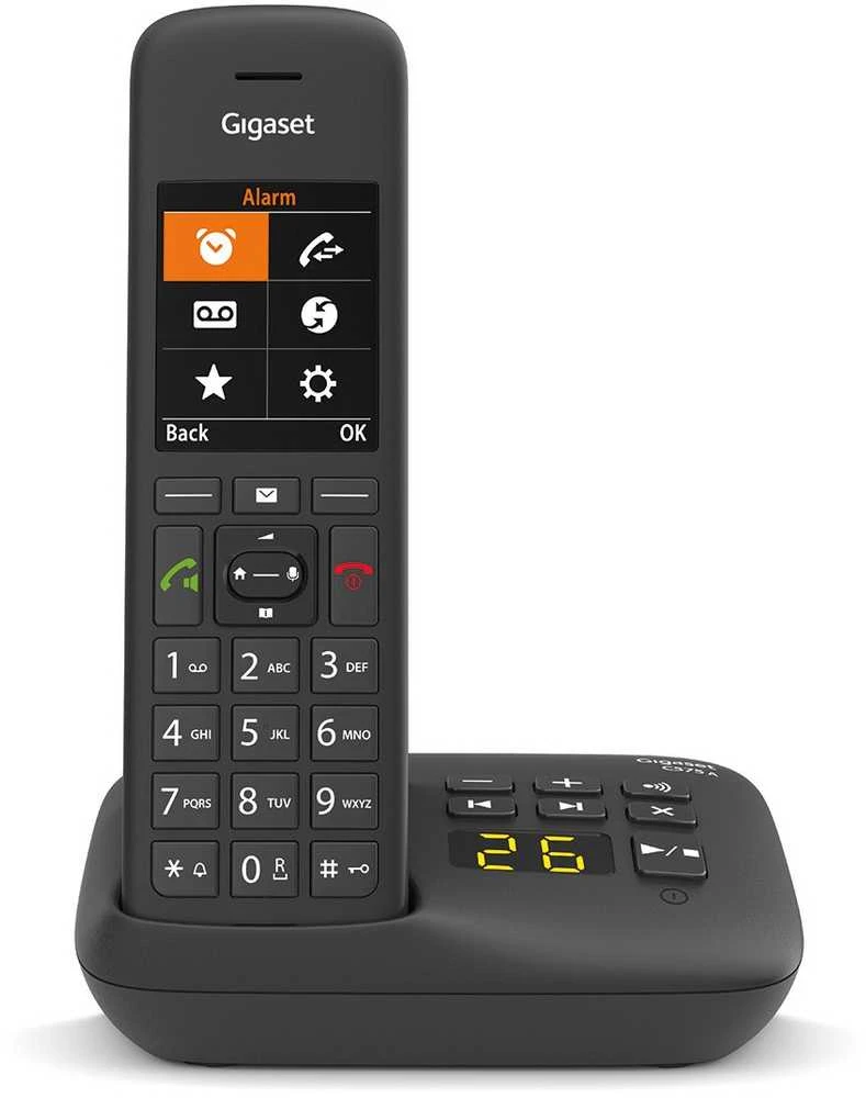 Gigaset C575A belaidis telefonas su atsakikliu - juodas