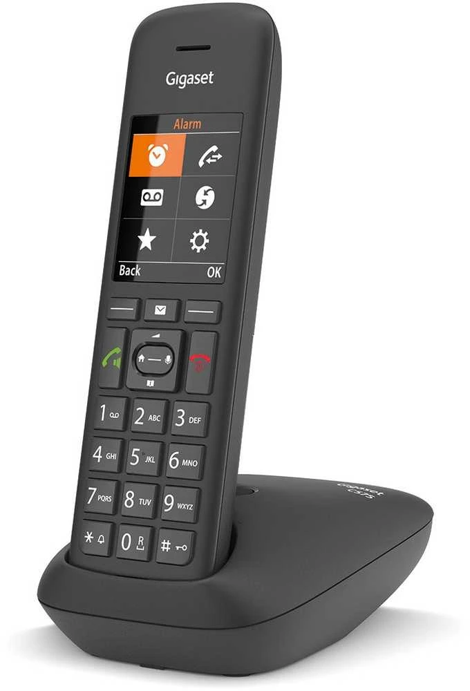 GIS Gigaset C575HX DECT telefonas Skambintojo ID Juoda