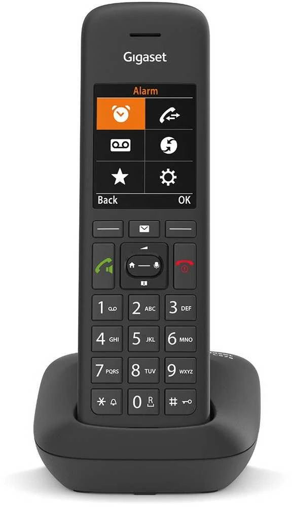 GIS Gigaset C575HX DECT telefonas Skambintojo ID Juoda
