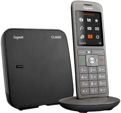 GIS Gigaset CL 660 DECT telefonas Antracitas, Juoda