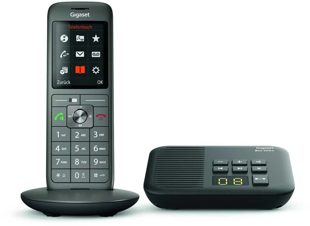 GIS Gigaset CL660A DECT telefonas Antracitas, Juoda