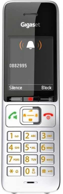 GIS Gigaset COMFORT 500HX duo Analoginio ryšio / DECT telefonas Skambintojo ID Juoda, Sidabras
