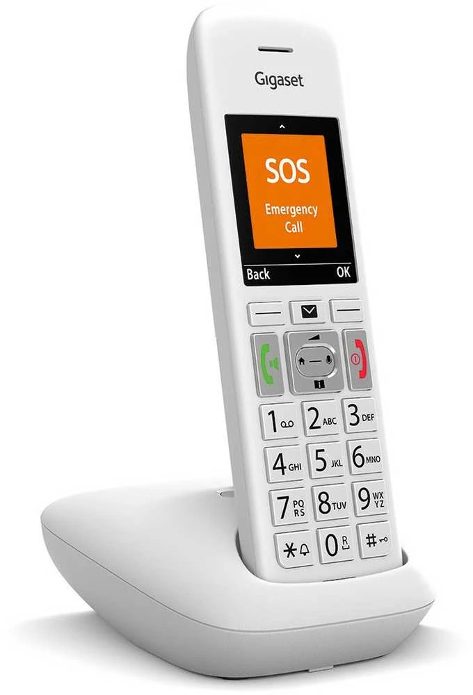 GIS Gigaset E390 Analoginio ryšio / DECT telefonas Skambintojo ID Balta