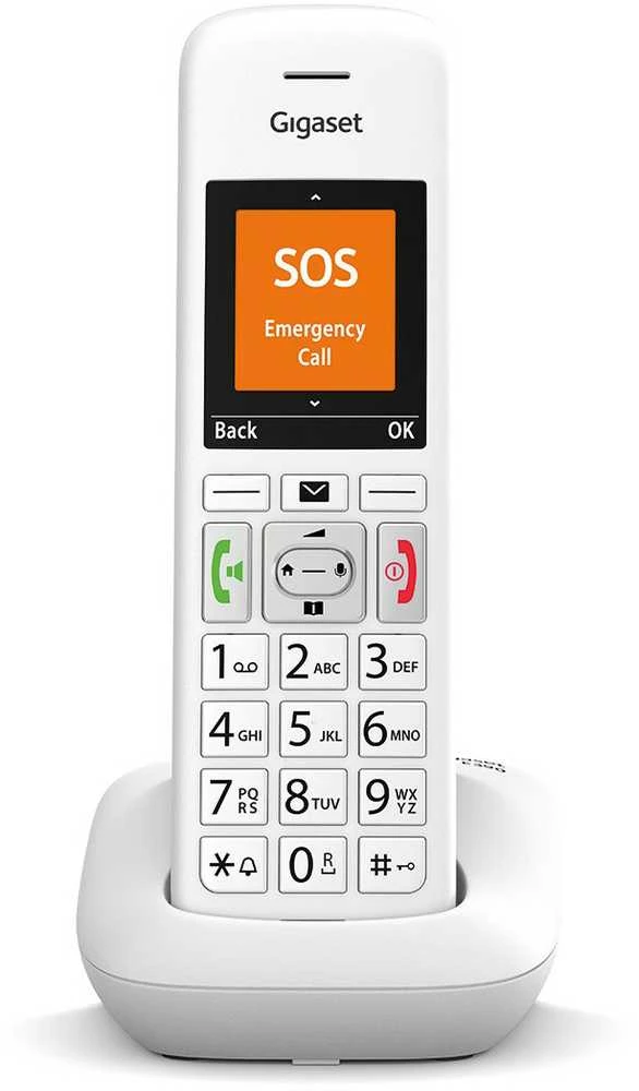 GIS Gigaset E390 Analoginio ryšio / DECT telefonas Skambintojo ID Balta