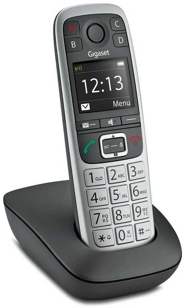 Gigaset fiksuotojo ryšio telefonas Gigaset E560 telefonas pilkas / sidabrinis S30852-H2708-B101
