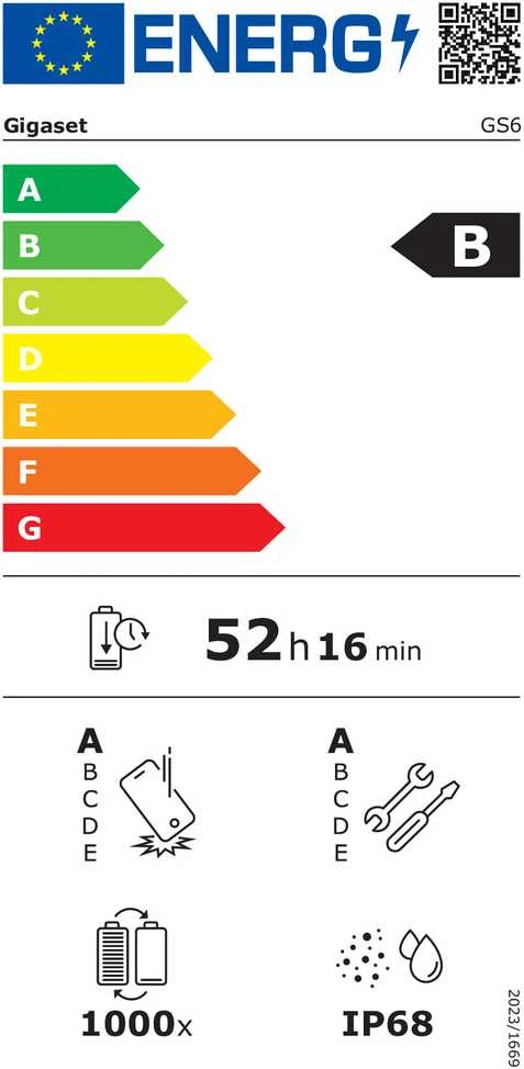 Gigaset GS6 juoda