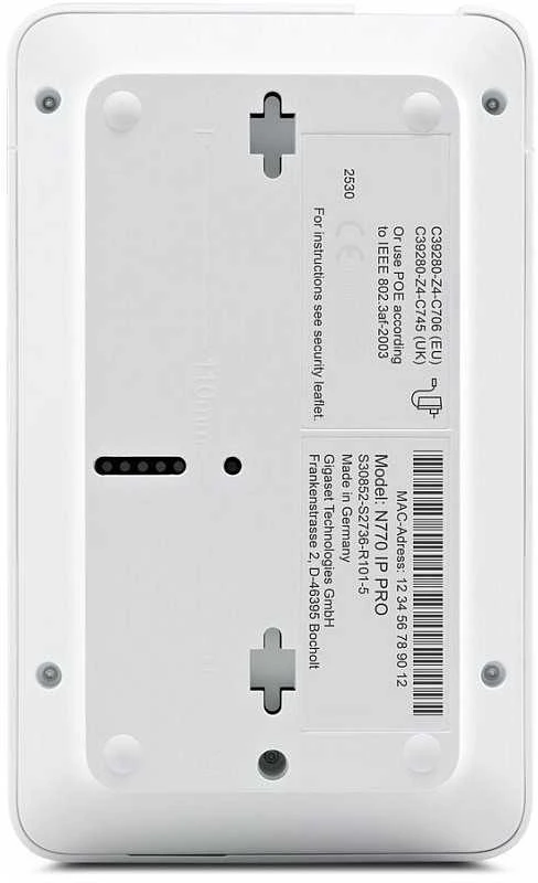 GIS Gigaset N770 IP Pro DECT bazinė stotis Balta