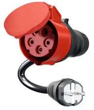 Go Echarger Go-e Gemini flex adapteris 11 kW CEE 3-fazė 16A - namų lizdas (CH- 04- 30)