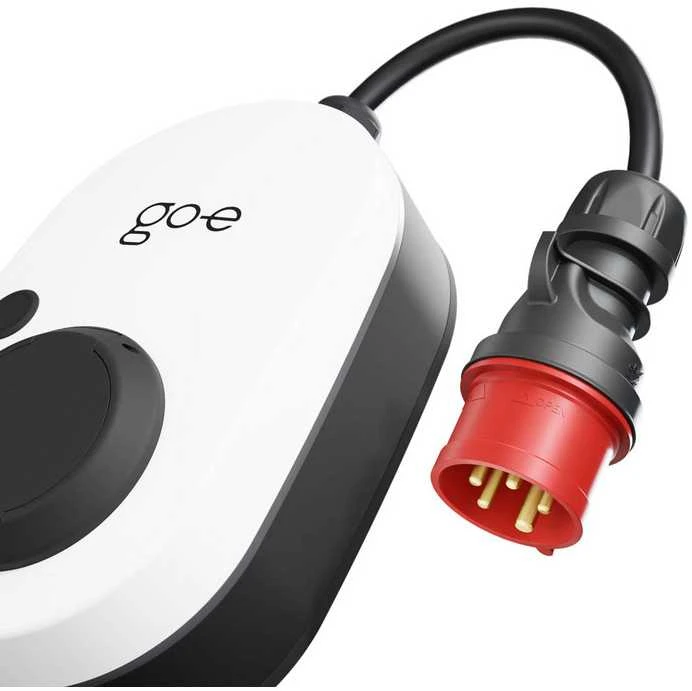 Go Echarger go-e įkroviklis Gemini flex Wallbox, 11kW, 16A CEE raudonas kištukas, baltas
