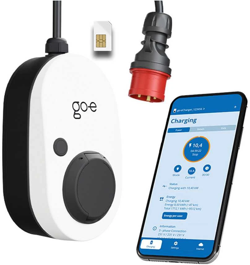 Go-e Gemini flex įkroviklis su mobilia programėle