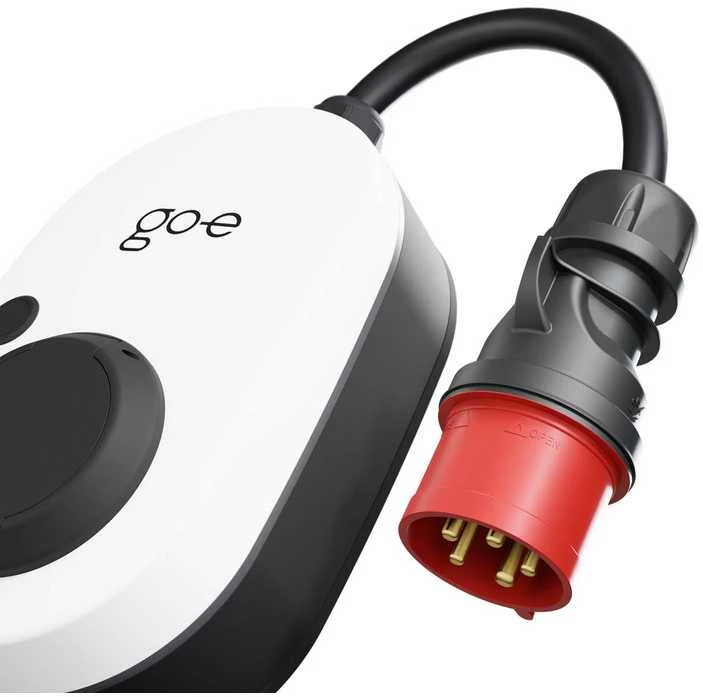 Go Echarger go-e įkroviklis Gemini flex Wallbox, 22kW, 32A CEE raudonas kištukas, baltas