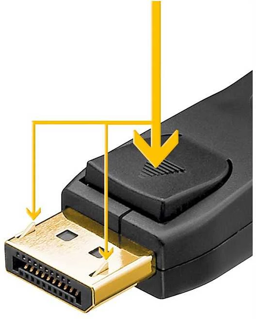 Goobay DisplayPort 1.4 jungiamasis kabelis - Kabelio ilgis 1 m