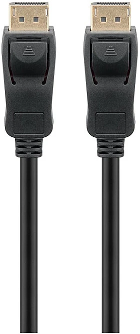 DisplayPort laido jungtys su fiksatoriais